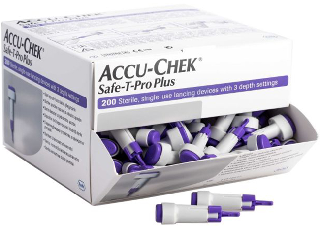 LANCETTE PUNGIDITO ACCU-CHEK SAFE T PRO PLUS PD 200 PEZZI - Farmadillo