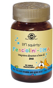 PESCIOLINI DHA 90 PERLE MASTICABILI - Farmadillo