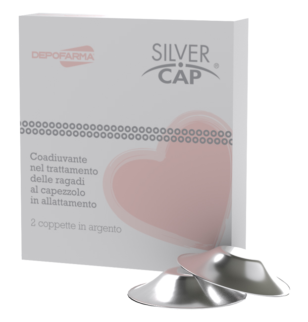 SILVER CAP COPPETTE IN ARGENTO COPRI CAPEZZOLI PER ALLATTAMENTO 2 PEZZI - Farmadillo