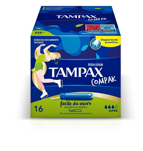 TAMPAX COMPAK SUPER 16 PEZZI - Farmadillo