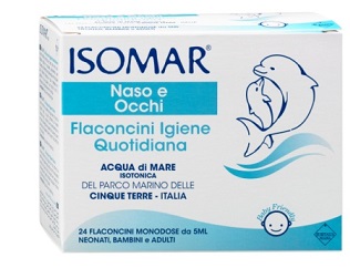 ISOMAR SOLUZIONE ISOTONICA ACQUA MARE IGIENE QUOTIDIANA 24 FLACONCINI MONODOSE 5 ML - Farmadillo