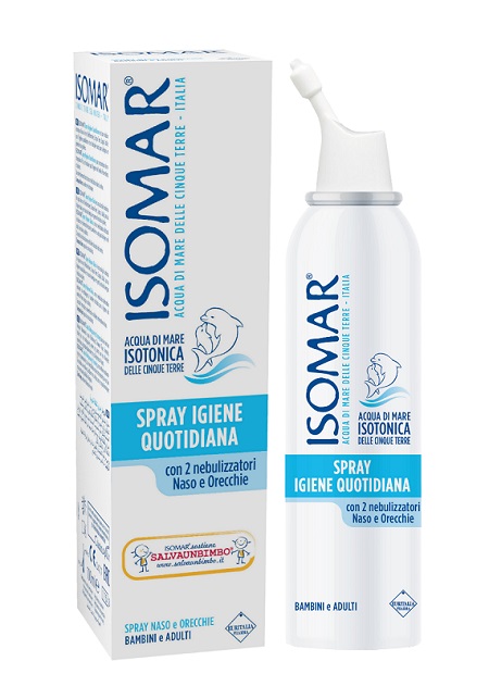 SOLUZIONE ACQUA DI MARE ISOMAR SPRAY IGIENE QUOTIDIANA 100 ML - Farmadillo