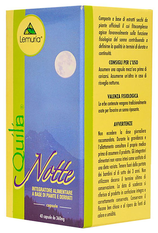 QUILIA NOTTE 40 CAPSULE - Farmadillo