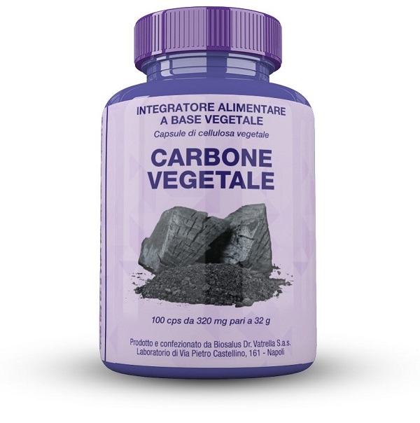 CARBONE VEGETALE 100 CAPSULE 32 G - Farmadillo