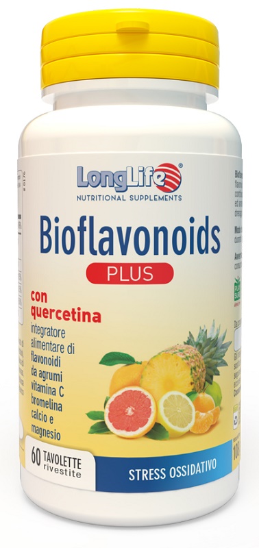 LONGLIFE BIOFLAVONOIDS PLUS 60 TAVOLETTE RIVESTITE - Farmadillo