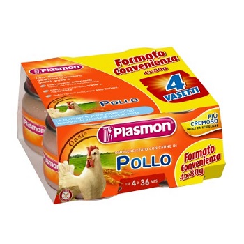 PLASMON OMOGENEIZZATO POLLO CON GIFT 4 X 80 G - Farmadillo