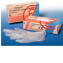 GUANTO IN VINILE CONFORT MISURA EXTRA SMALL ANTIADERENTE BIOCOMPATIBILE UTILIZZABILE ANCHE A CONTATTO CON SOSTANZE ALIMENTARI 100 PEZZI SENZA POLVERE - Farmadillo