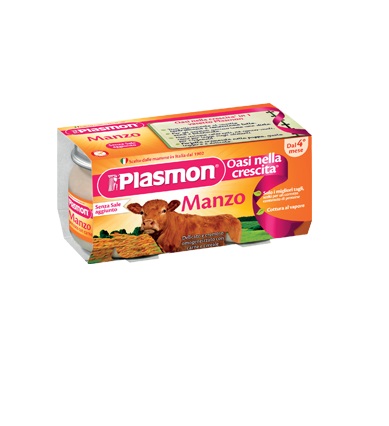 PLASMON OMOGENEIZZATO MANZO 4 X 80 G - Farmadillo