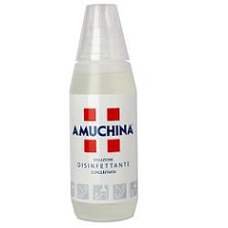 DISINFETTANTE IGIENIZZANTE A BASE DI IPOCLORITO DI SODIO ANTIMICROBICO AD AMPIO SPETTRO D'AZIONE AMUCHINA LIQUIDA 100% 500 ML - Farmadillo