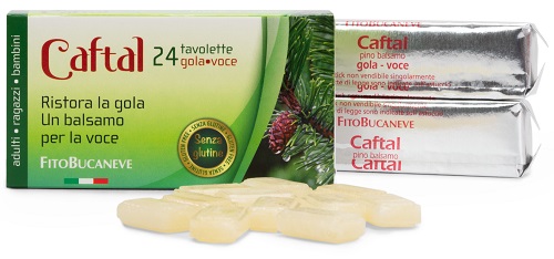 CAFTAL GOLA VOCE 24 TAVOLETTE 60 G - Farmadillo
