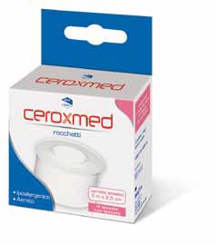CEROTTO ADESIVO IN ROCCHETTO CEROXMED IN TESSUTO NON TESSUTO AERATO IPOALLERGENICO BIANCO 500X2,5 CM 1 PEZZO - Farmadillo