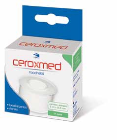 CEROTTO ADESIVO IN ROCCHETTO CEROXMED IN SETA AERATO IPOALLERGENICO BIANCO 500X2,5 CM 1 PEZZO - Farmadillo