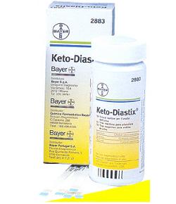 STRISCE MISURAZIONE GLICOSURIA E CHETONURIA KETODIASTIX 50 PEZZI - Farmadillo