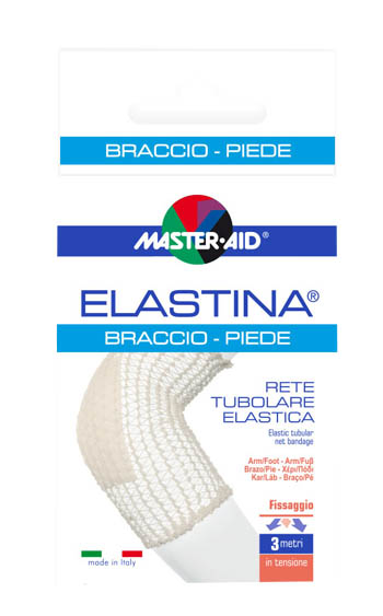 RETE TUBOLARE ELASTICA IPOALLERGENICA MASTER-AID ELASTINA BRACCIO/PIEDE 3 MT IN TENSIONE CALIBRO 4 CM - Farmadillo