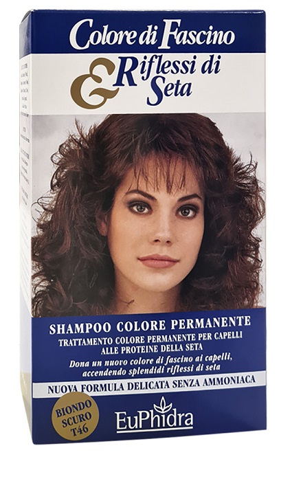 EUPHIDRA COLORE DI FASCINO & RIFLESSI DI SETA SHAMPOO COLORE PERMANENTE 46 BIONDO SCURO 120 ML - Farmadillo