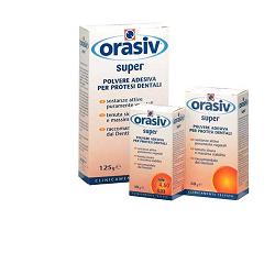 ORASIV SUPER POLVERE ADESIVA CLINICA PER PROTESI DENTALI 125 G - Farmadillo