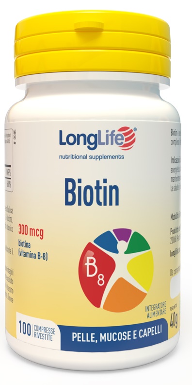 LONGLIFE BIOTIN 100 COMPRESSE - Farmadillo
