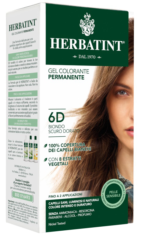 HERBATINT 6D BIONDO SCURO DORATO 150 ML - Farmadillo