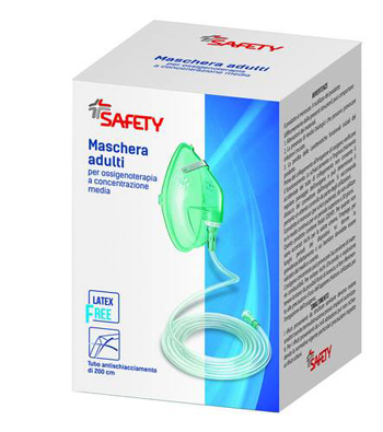 MASCHERA PER OSSIGENOTERAPIA CON TUBO 200CM - Farmadillo