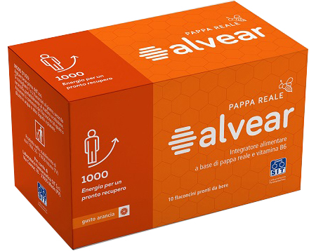 ALVEAR 1000 PAPPA REALE 10 FLACONCINI GUSTO ARANCIA - Farmadillo