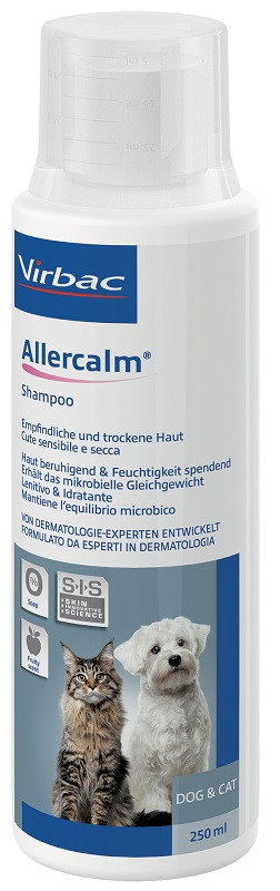 ALLERCALM SHAMPOO CUTE SENSIBILE E SECCA CANI E GATTI 250 ML - Farmadillo