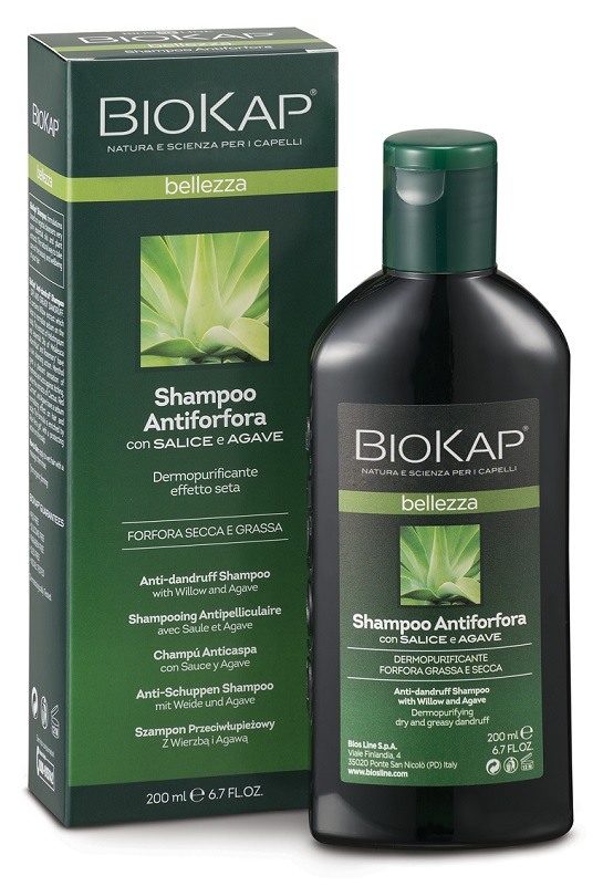 BIOKAP BELLEZZA SHAMPOO ANTIFORFORA 200 ML BIOSLINE - Farmadillo