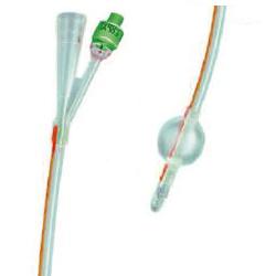 CATETERE FOLEY IN SILICONE TRASPARENTE A 2 VIE CON PALLONCINO 5-10ML DIAMETRO CH16 5,33MM LUNGHEZZA 40CM - Farmadillo