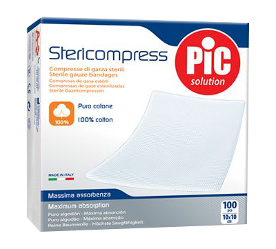 GARZA LAPAROTOMICA CON FILO DI BARIO NON STERILE 12 STRATI 10X10CM - Farmadillo