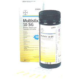 STRISCIA REATTIVA MULTITEST MULTISTIX 10SG 25 PEZZI - Farmadillo