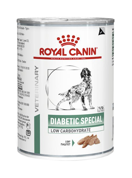 VETERINARY HEALTH NUTRITION WET DOG DIABETIC SPECIAL LOW CARBOHYDRATE 410 G - Farmadillo