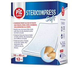 STERICOMPRESS SOFT XL GARZA TNT 18X40CM 12 PEZZI - Farmadillo