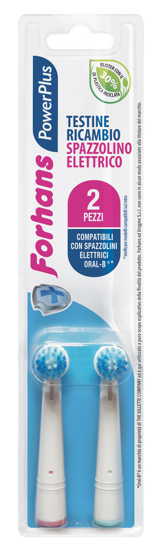 FORHANS POWER PLUS TESTINA 2 PEZZI RICAMBIO - Farmadillo