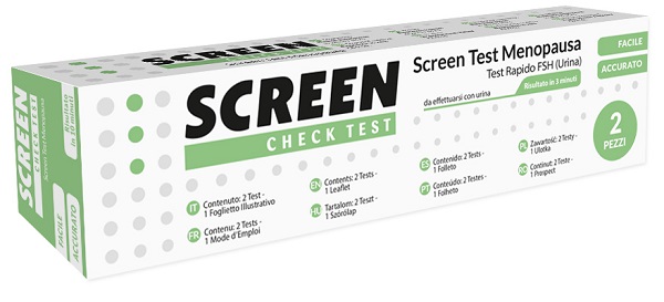 SCREEN TEST RAPIDO FSH/MENOPAUSA URINA 2 PEZZI - Farmadillo