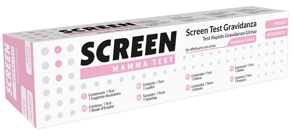 SCREEN TEST ORMONE HCG GRAVIDANZA NELL'URINA SCREEN TEST HCG 1 PEZZO - Farmadillo
