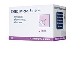 AGO PER PENNA DA INSULINA BD MICROFINE 31 GAUGE 5 MM 100 PEZZI - Farmadillo