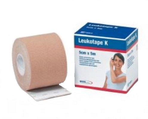 BENDA ADESIVA LEUKOTAPE K PER TAPING FISIOTERAPICO LARGHEZZA 5 CM LUNGHEZZA 5 M COLOR CARNE IN ROTOLO - Farmadillo