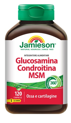 JAMIESON GLUCOSAMINA CONDROITINA MSM 120 COMPRESSE - Farmadillo