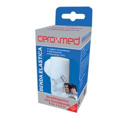 BENDA ELASTICA CEROXMED 8X450 CM CON GANCIO 1 PEZZO - Farmadillo