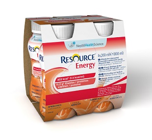 RESOURCE ENERGY ALBICOCCA 4 BOTTIGLIE 200 ML - Farmadillo