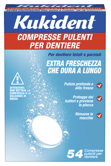 KUKIDENT CLEANSER FRESCH 88 COMPRESSE PULIZIA PROTESI DENTARIE - Farmadillo