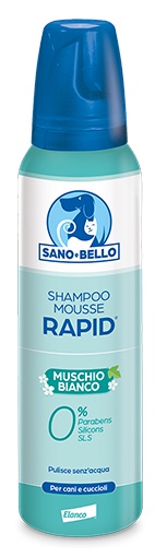 SANO E BELLO SHAMPOO MOUSSE RAPID NF MUSCHIO BIANCO 300 ML - Farmadillo