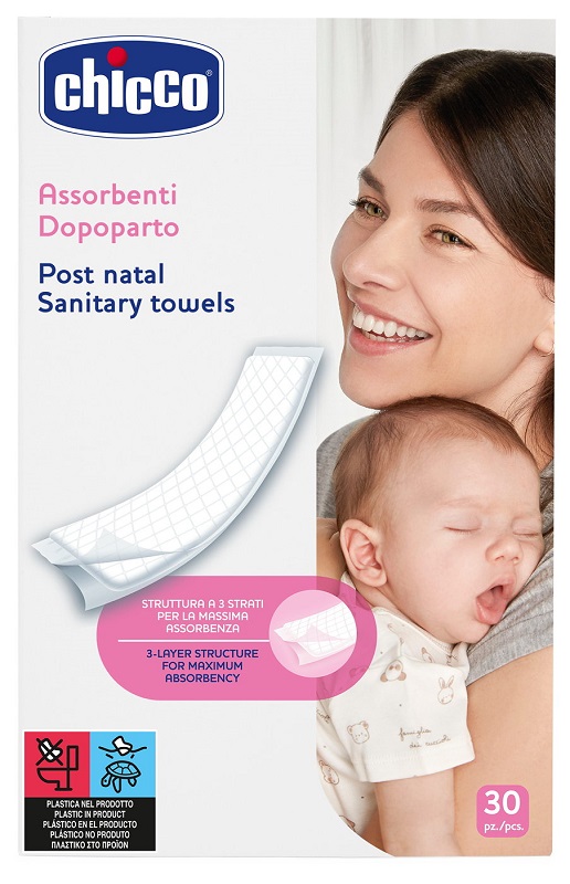 CHICCO ASSORBENTI PROTECTION POSTPARTO 30 PEZZI - Farmadillo
