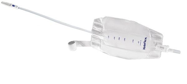 SACCA RACCOGLI URINA DA GAMBA PER INCONTINENZA 3 CAMERE COMFORT 500 ML A BASSO PROFILO IN PVC LATO RIVESTITO TNT CON TUBO DIRITTO 45 CM SENZA PUNTO DI PRELIEVO VARIABILE 8 PEZZI - Farmadillo