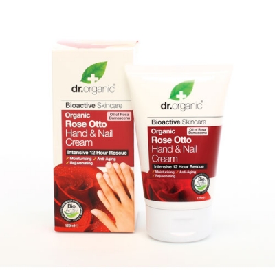 DR ORGANIC ROSE OTTO ROSA HAND NAIL CREAM CREMA MANI 125 ML - Farmadillo