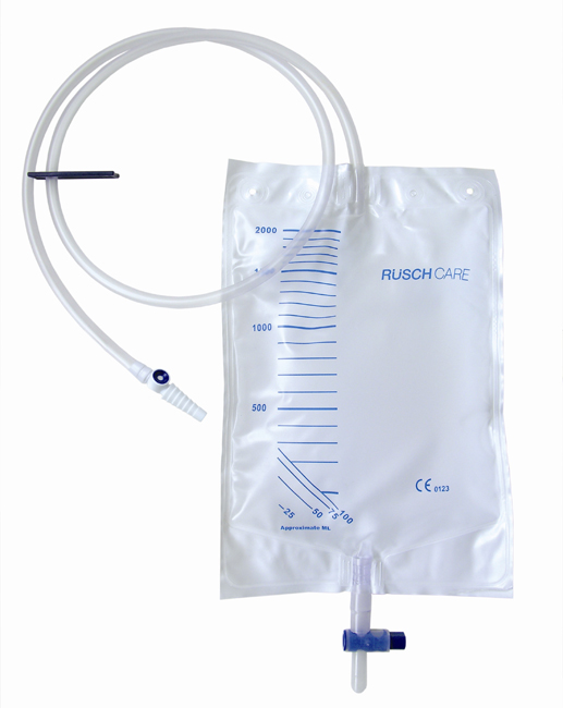 SACCA DI DRENAGGIO LETTO PER INCONTINENZA 2000ML IN PVC CON VALVOLA DI NON RITORNO E SCARICO STERILE CON TUBO DI RACCORDO 120CM 1 PEZZO RIUTILIZZABILE - Farmadillo