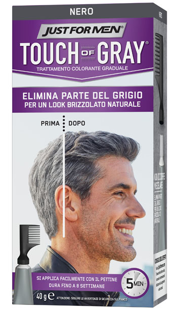 JUST FOR MEN TOUCH OF GRAY NERO 40 G - Farmadillo