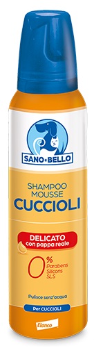 SANO E BELLO SHAMPOO MOUSSE CUCCIOLI PAPPA REALE NF 300 ML - Farmadillo
