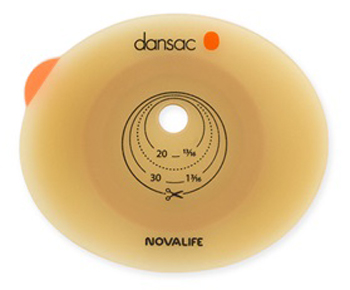 PLACCA PER COLO ILEO ED UROSTOMIA DANSAC NOVALIFE2 70MM RITAAGLIABILE 10-62 - Farmadillo