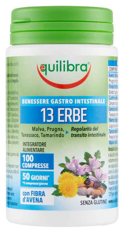 13 ERBE CON FIBRA 100 COMPRESSE - Farmadillo