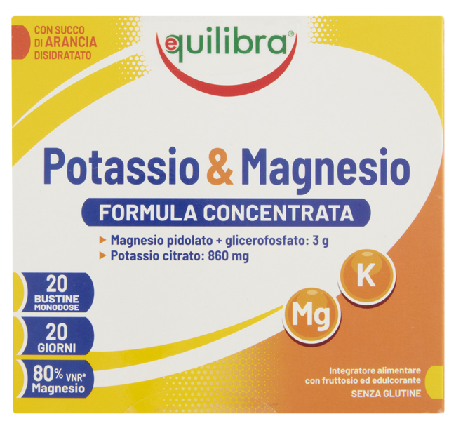 POTASSIO & MAGNESIO FROMULA CONCENTRATA 20 BUSTINE MONODOSE - Farmadillo